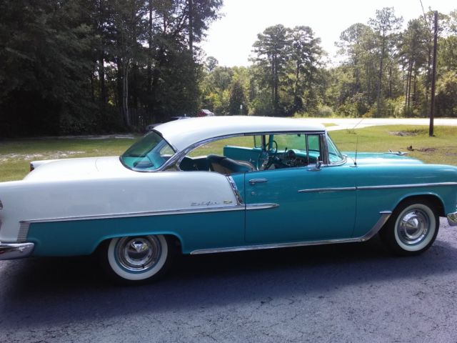 1955 Teal Chevrolet Bel Air/150/210 Coupe