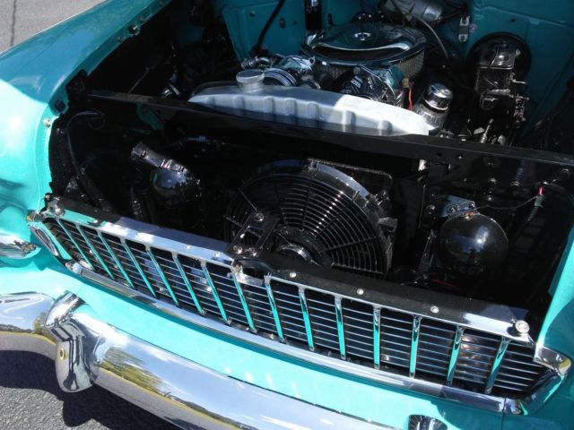 1955 Teal Chevrolet Bel Air/150/210 Coupe