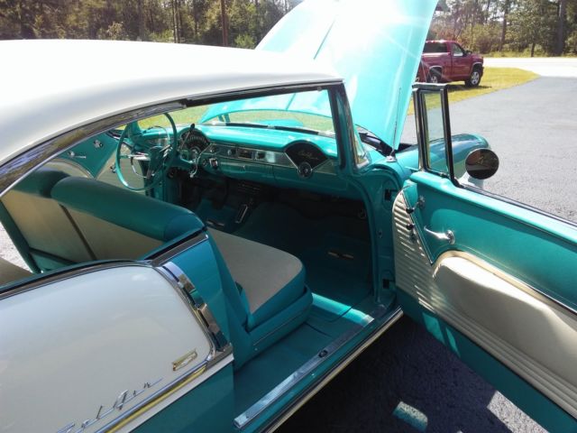 1955 Teal Chevrolet Bel Air/150/210 Coupe
