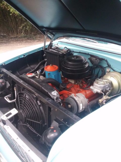 1955 Blue Chevrolet Bel Air/150/210 Coupe