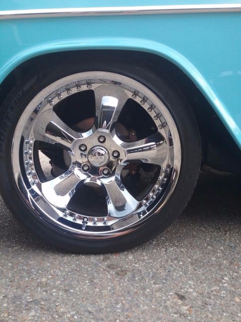 1955 Blue Chevrolet Bel Air/150/210 Coupe