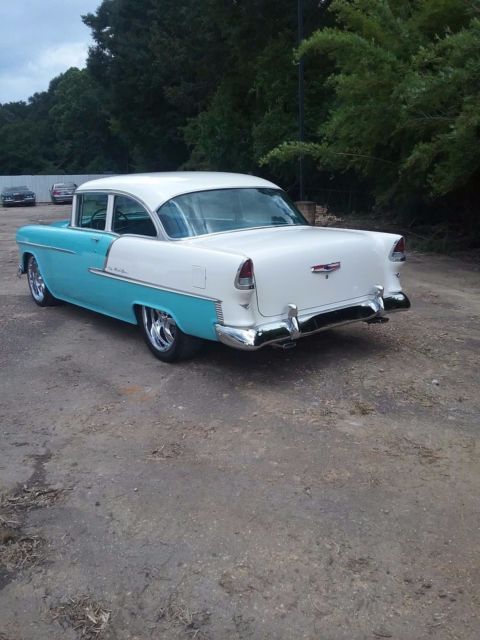1955 Blue Chevrolet Bel Air/150/210 Coupe