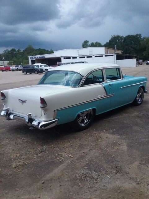 1955 Blue Chevrolet Bel Air/150/210 Coupe