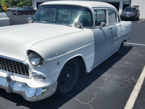 1955 White Chevrolet Bel Air/150/210 N/A