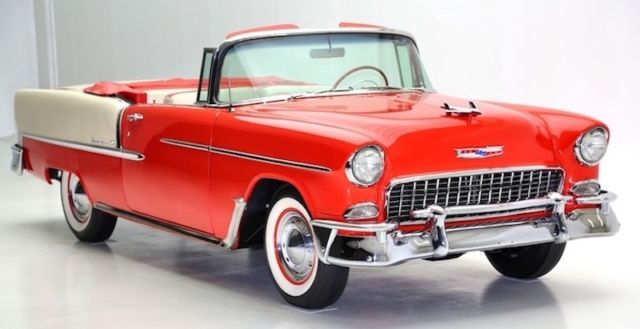 1955 Gypsy red/Shoreline beige Chevrolet Bel Air/150/210 Convertible