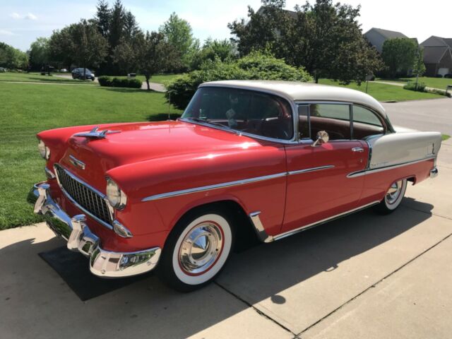 1955 Purple Chevrolet Bel Air/150/210 Sedan
