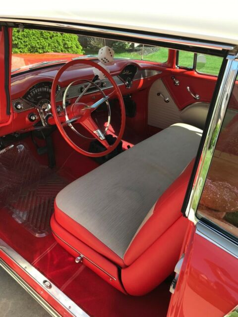 1955 Purple Chevrolet Bel Air/150/210 Sedan