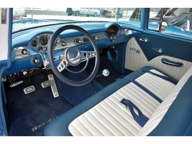 1955 Blue Chevrolet Bel Air/150/210 Coupe