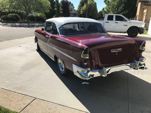 1955 light gray Chevrolet Bel Air/150/210 Coupe