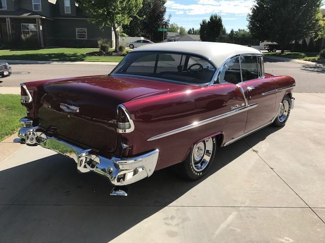 1955 light gray Chevrolet Bel Air/150/210 Coupe