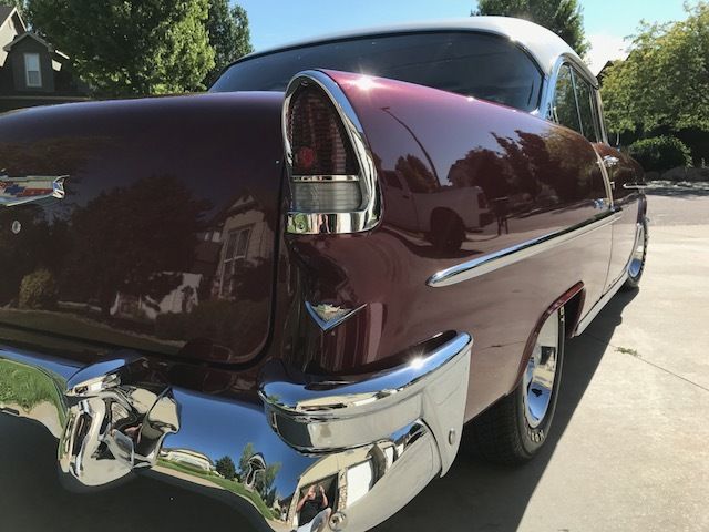 1955 light gray Chevrolet Bel Air/150/210 Coupe