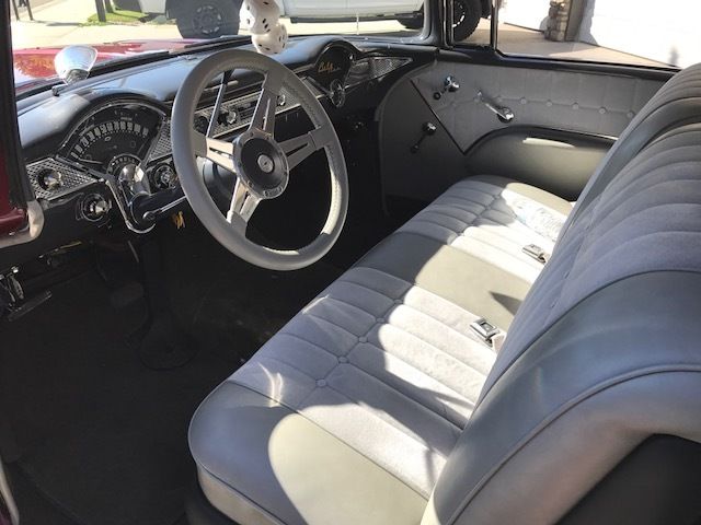 1955 light gray Chevrolet Bel Air/150/210 Coupe
