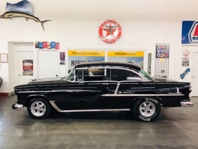 1955 Black Chevrolet Bel Air/150/210 2 Door