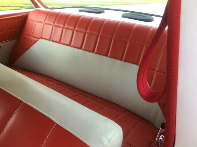 1955 Red & White Chevrolet Bel Air/150/210 Sedan