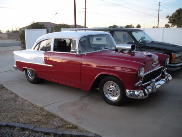 1955 Red/White Chevrolet Bel Air/150/210