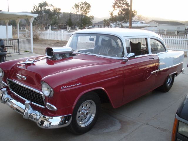 1955 Red/White Chevrolet Bel Air/150/210