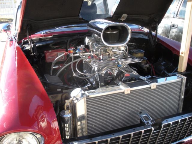 1955 Red/White Chevrolet Bel Air/150/210