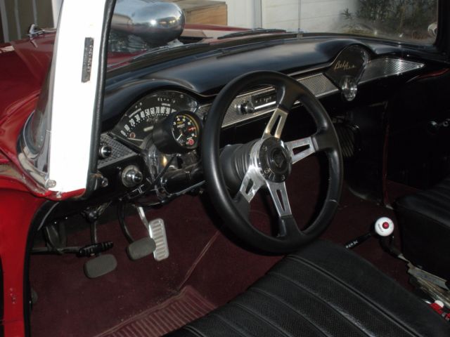 1955 Red/White Chevrolet Bel Air/150/210
