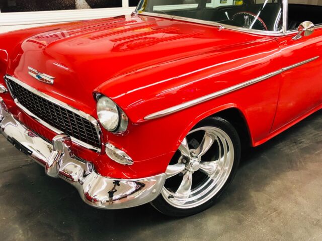 1955 Red Chevrolet Bel Air/150/210 Coupe