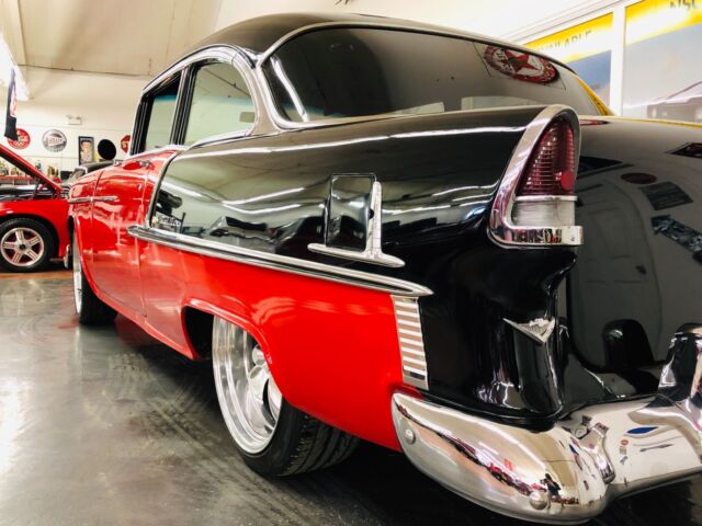 1955 Red Chevrolet Bel Air/150/210 Coupe