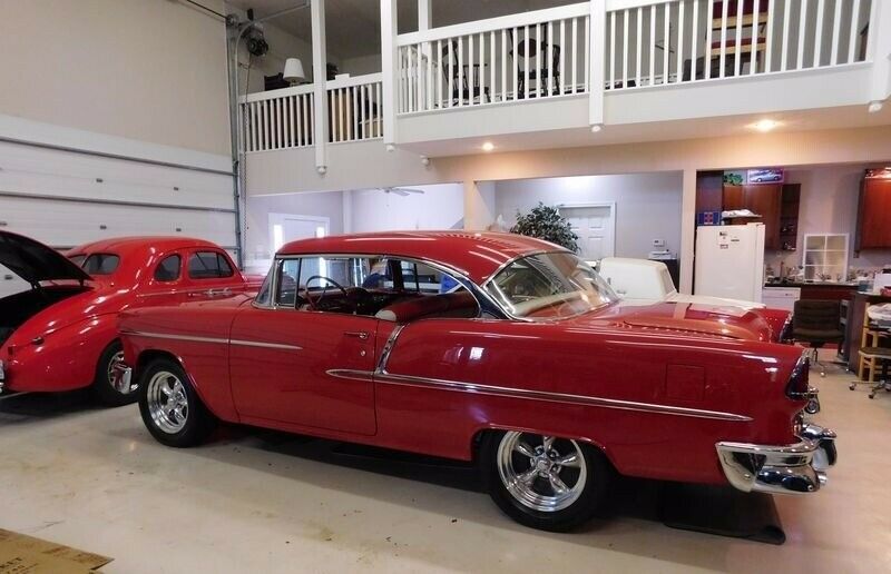 1955 Red Chevrolet Bel Air/150/210 2 Door