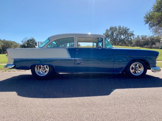 1955 Blue Chevrolet Bel Air/150/210