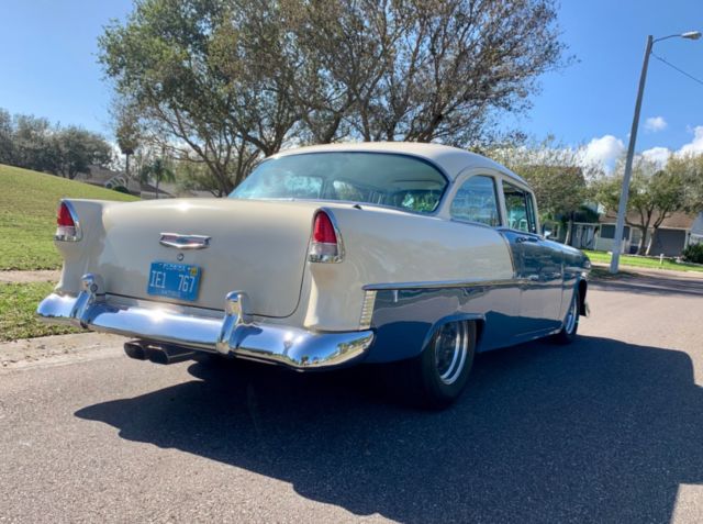 1955 Blue Chevrolet Bel Air/150/210