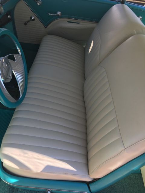 1955 Turquoise/White Chevrolet Bel Air/150/210 Coupe