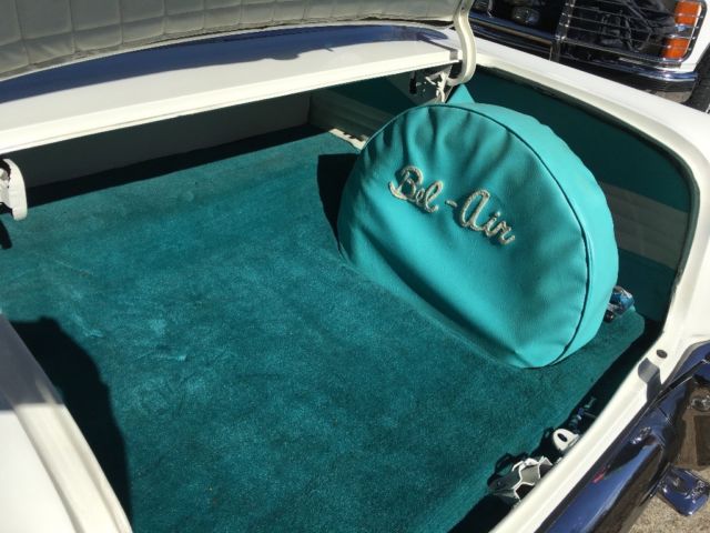 1955 Turquoise/White Chevrolet Bel Air/150/210 Coupe
