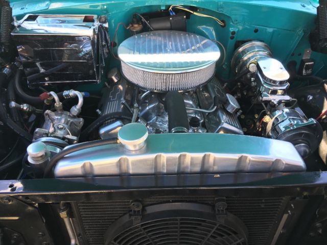 1955 Turquoise/White Chevrolet Bel Air/150/210 Coupe