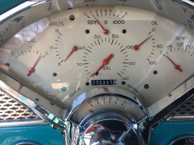 1955 Turquoise/White Chevrolet Bel Air/150/210 Coupe