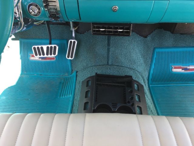 1955 Turquoise/White Chevrolet Bel Air/150/210 Coupe