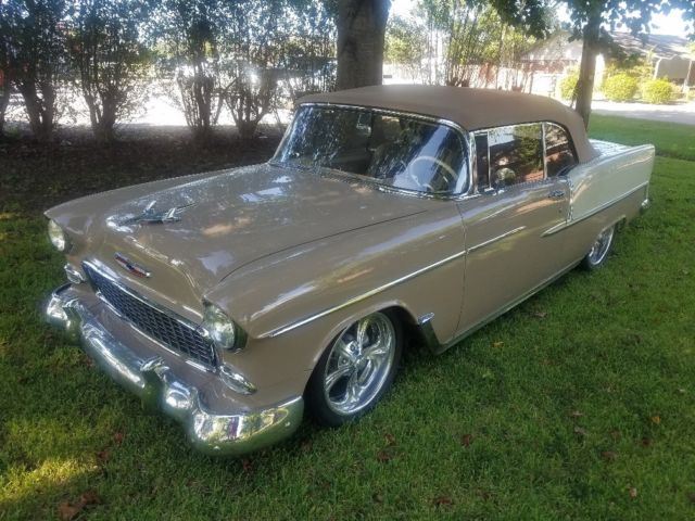 1955 Tan Chevrolet Bel Air/150/210 Convertible
