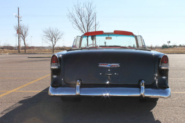1955 Black Chevrolet Bel Air/150/210 Convertible
