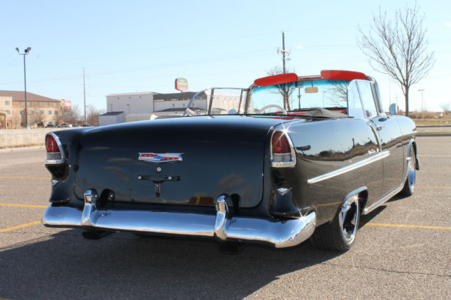 1955 Black Chevrolet Bel Air/150/210 Convertible