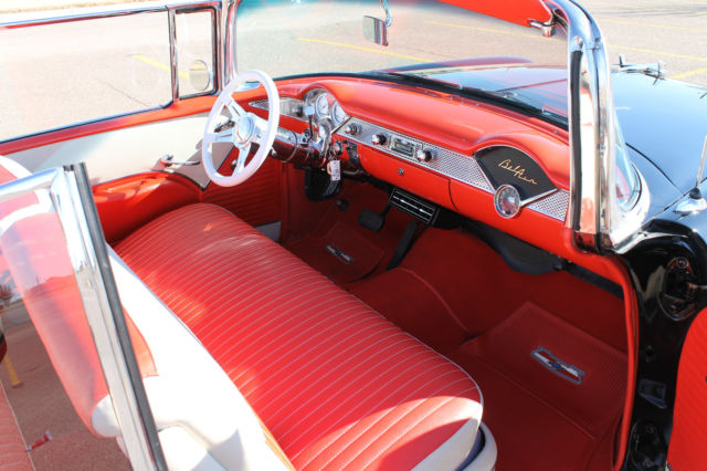 1955 Black Chevrolet Bel Air/150/210 Convertible