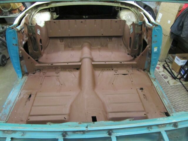 1955 Blue Chevrolet Bel Air/150/210 Convertible