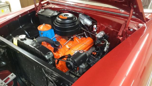 1955 Firethorn Red/ White Chevrolet Bel Air/150/210 Coupe