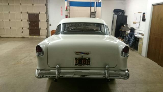 1955 Firethorn Red/ White Chevrolet Bel Air/150/210 Coupe