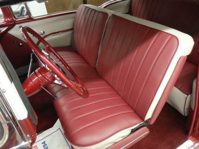 1955 Firethorn Red/ White Chevrolet Bel Air/150/210 Coupe