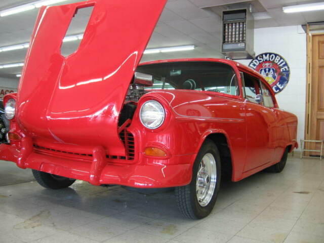 1955 Red Chevrolet Bel Air/150/210 Street Rod