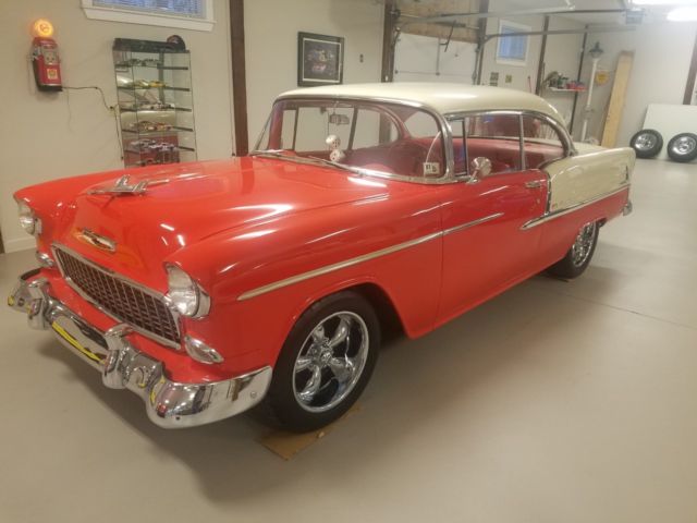 1955 RED/IVORY Chevrolet Bel Air/150/210 Coupe
