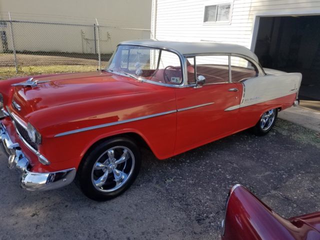1955 RED/IVORY Chevrolet Bel Air/150/210 Coupe