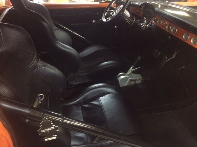 1955 Orange Chevrolet Bel Air/150/210 Sedan