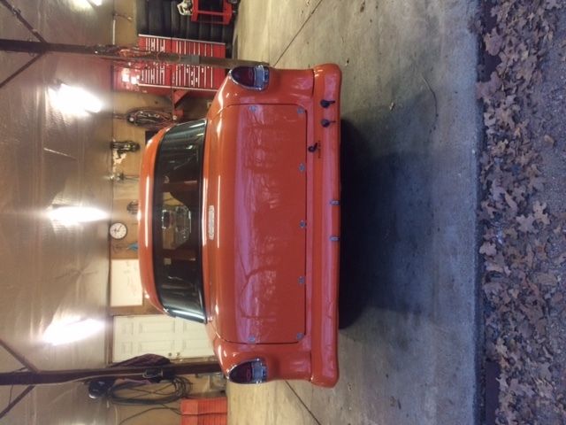 1955 Orange Chevrolet Bel Air/150/210 Sedan