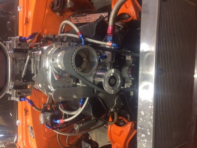 1955 Orange Chevrolet Bel Air/150/210 Sedan