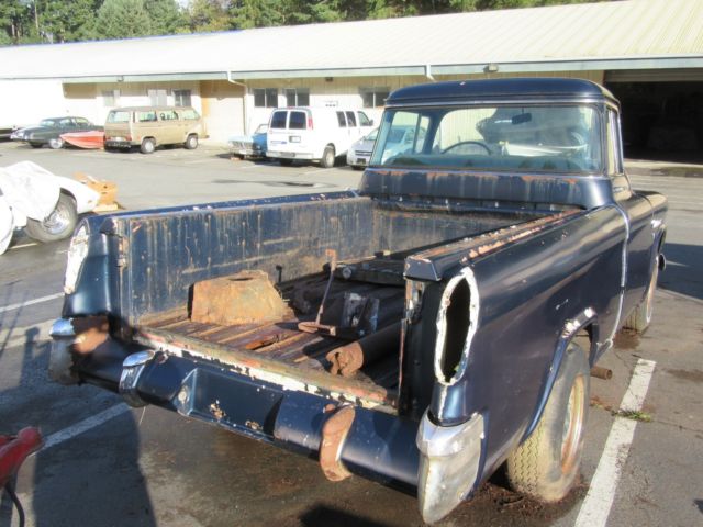 1955 Blue (White) Chevrolet Other Pickups Standard Cab Pickup