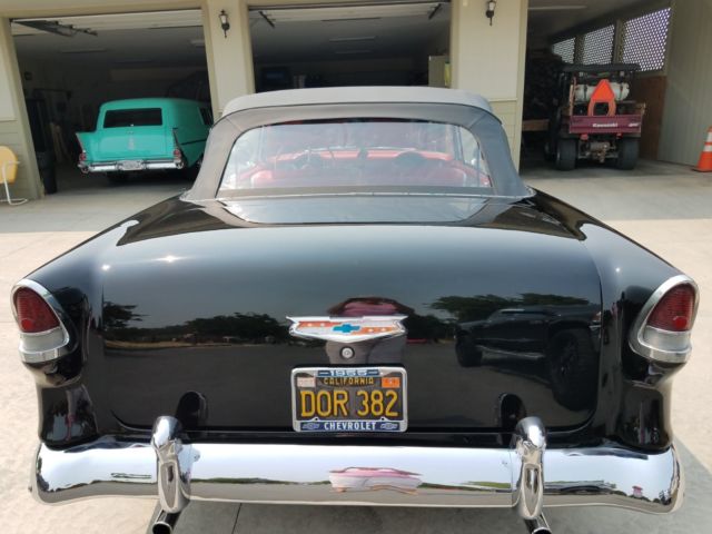 1955 Black Chevrolet Bel Air/150/210 Convertible