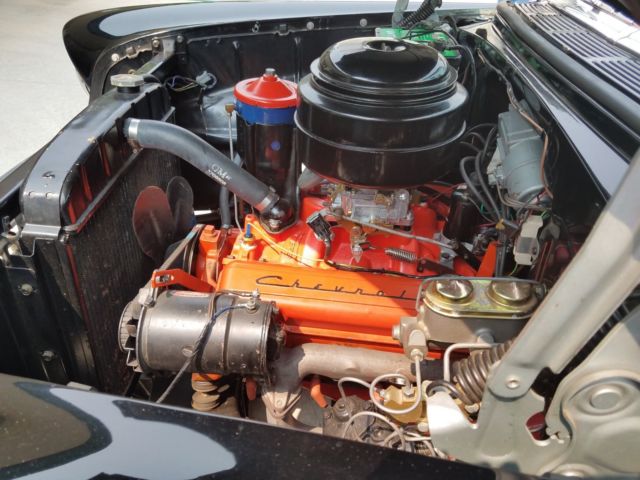 1955 Black Chevrolet Bel Air/150/210 Convertible