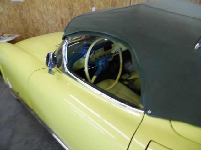 1955 harvest gold Chevrolet Corvette Convertible